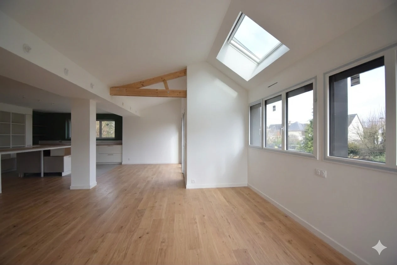 Intérieur lumineux avec puits de lumière — Extension A&J M