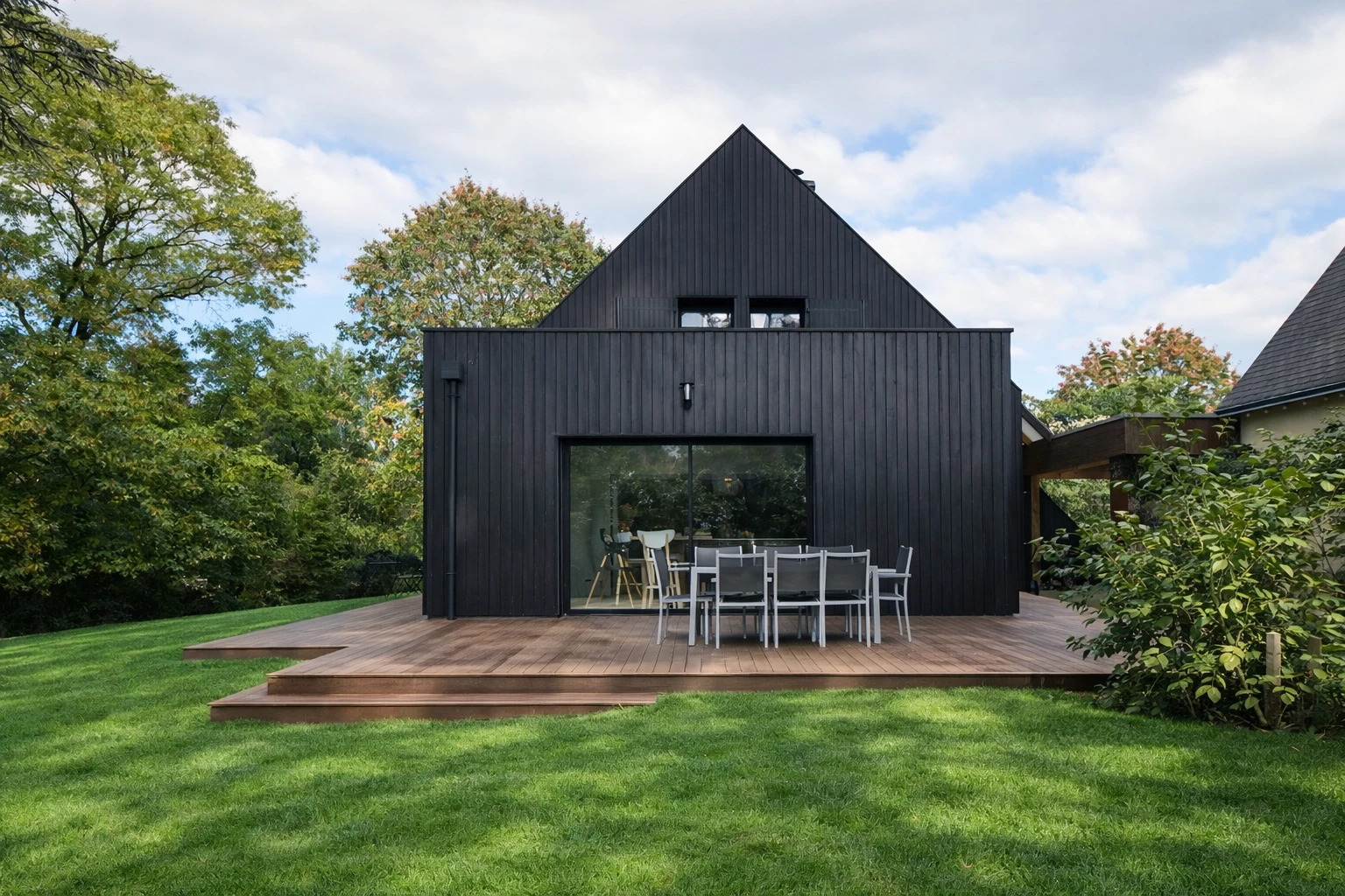 Terrasse bois extension ML & JY