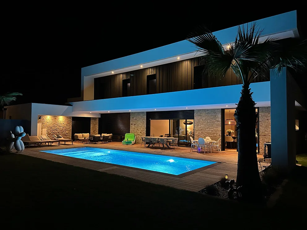 Vue de nuit maison D
