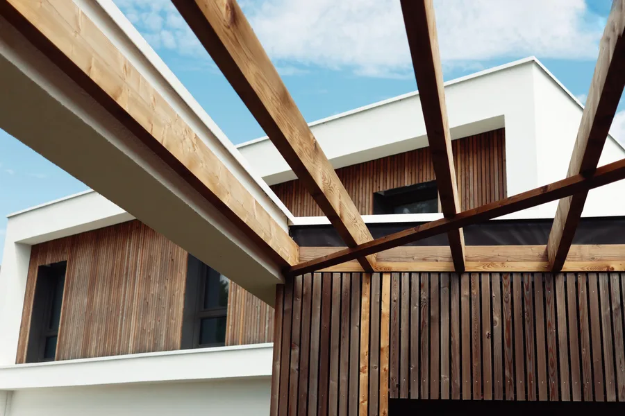 Structure pergola bois